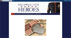 Desktop Screenshot of helpingourheroes.us