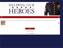 Tablet Screenshot of helpingourheroes.us